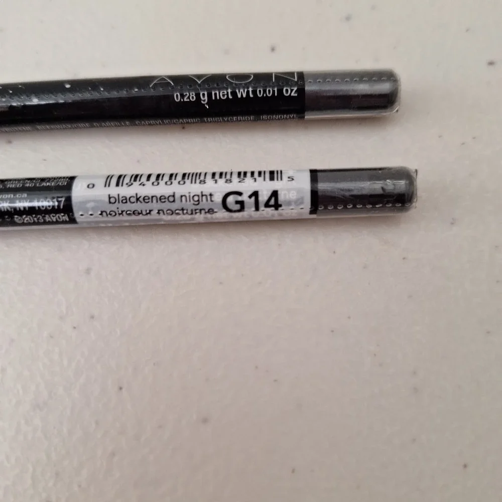 2 Set AVON GLIMMERSTICKS *COSMIC* EYE LINER - Blackened Night - G14 - New Sealed